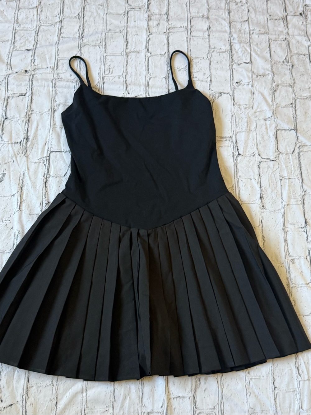 Black workout skort